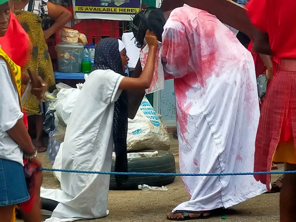 GOOD FRIDAY: CATHOLIC FAITHFULS RE-ENACTS CHRIST PASSION