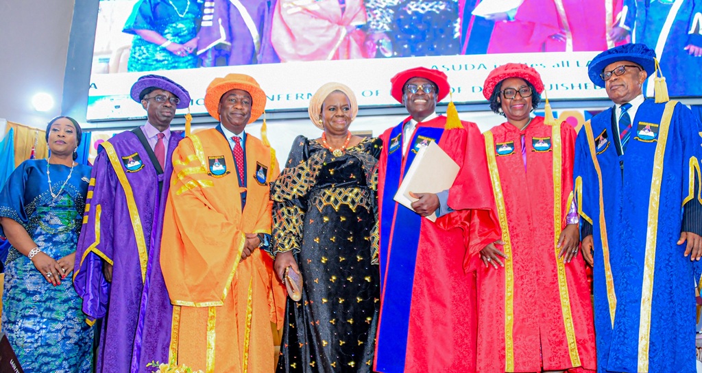 Sanwo-Olu Congratulates Marwa & Pedro on LASU Honorary Doctorates