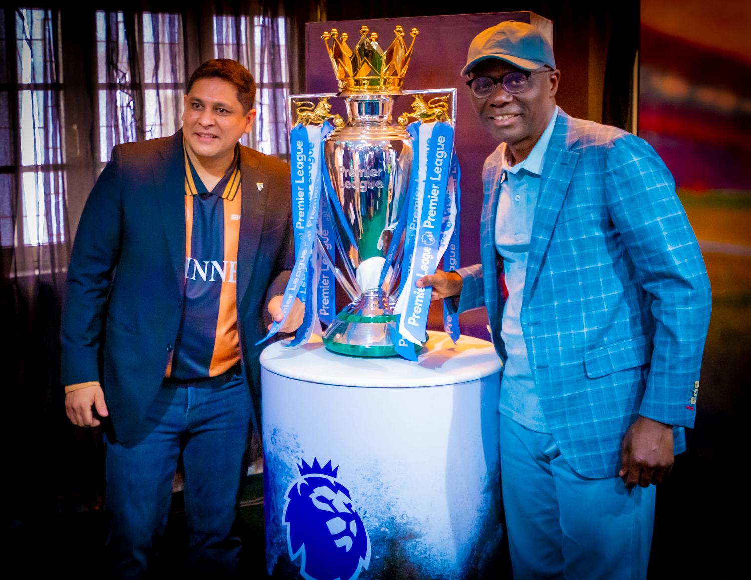 Sanwo-Olu Welcomes Premier League Trophy to Lagos in Powerful Push for Youth Empowerment Through Sports