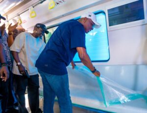 Sanwo-Olu Unveils New Blue Line Coaches, Hails Tinubu’s Backing for Lagos Rail Expansion