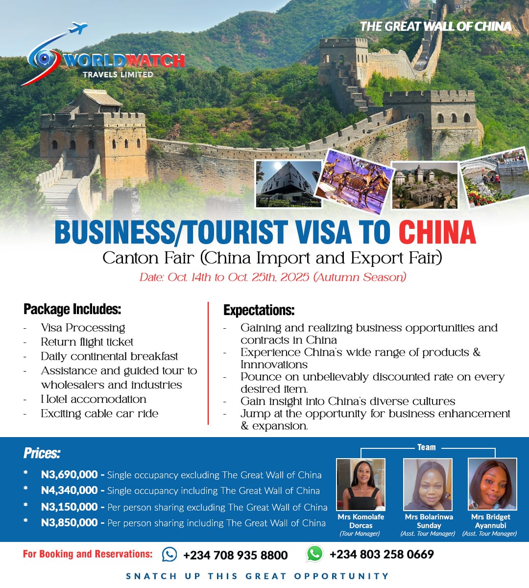 WORLDWATCH TRAVELS LIMITED