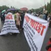 Retired Police Officers Defy Rain to Protest ‘Unjust’ Pension Scheme at National Assembly
