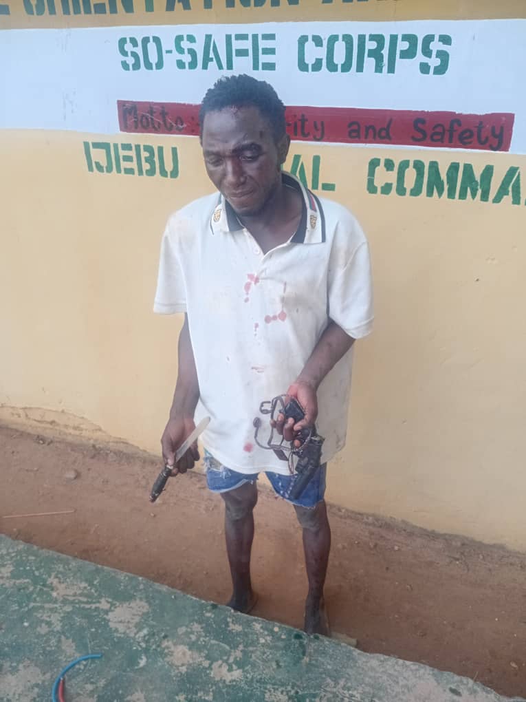 Breaking: So-Safe Corps Nabs Armed Suspect in Ogun, Seizes Weapons and Narcotics