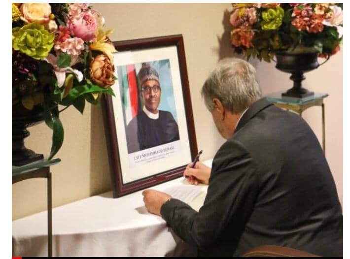 UN Secretary-General Guterres Pays Tribute to Late President Muhammadu Buhari