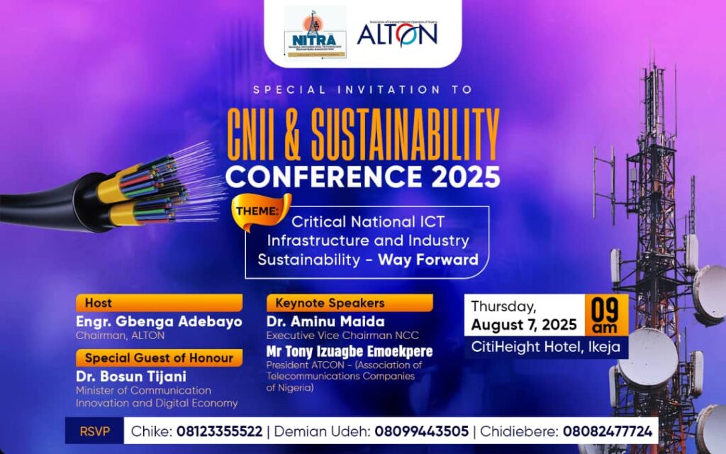 NCC, IHS Towers Lead Others To NITRA-ALTON CNII & Telecom Sustainability Conference 2025