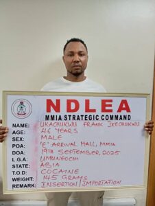 NDLEA Intercepts Brazil Returnees with 116 Wraps of Heroin, Amid Other Drug Seizures Nationwide 6 NDLEA arrests Brazil returnees with heroin,