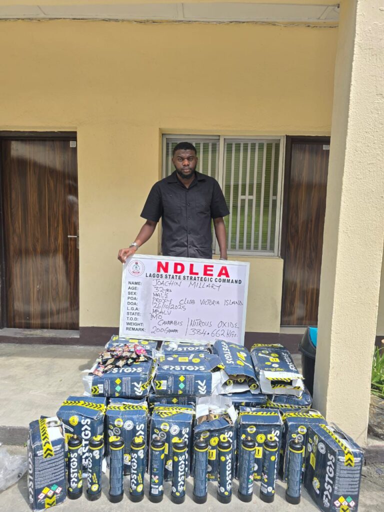 NDLEA Warns Club Owners as Raid Uncovers 384kg Cannabis at Lagos Night Club