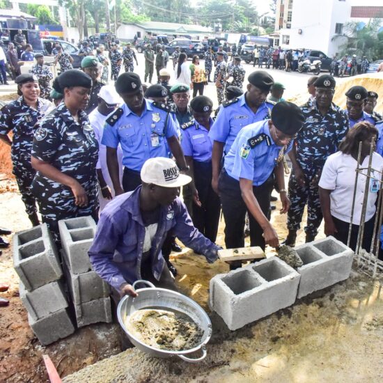 IGP Egbetokun Lays Foundation for New Conference Centre at Lagos Police Command