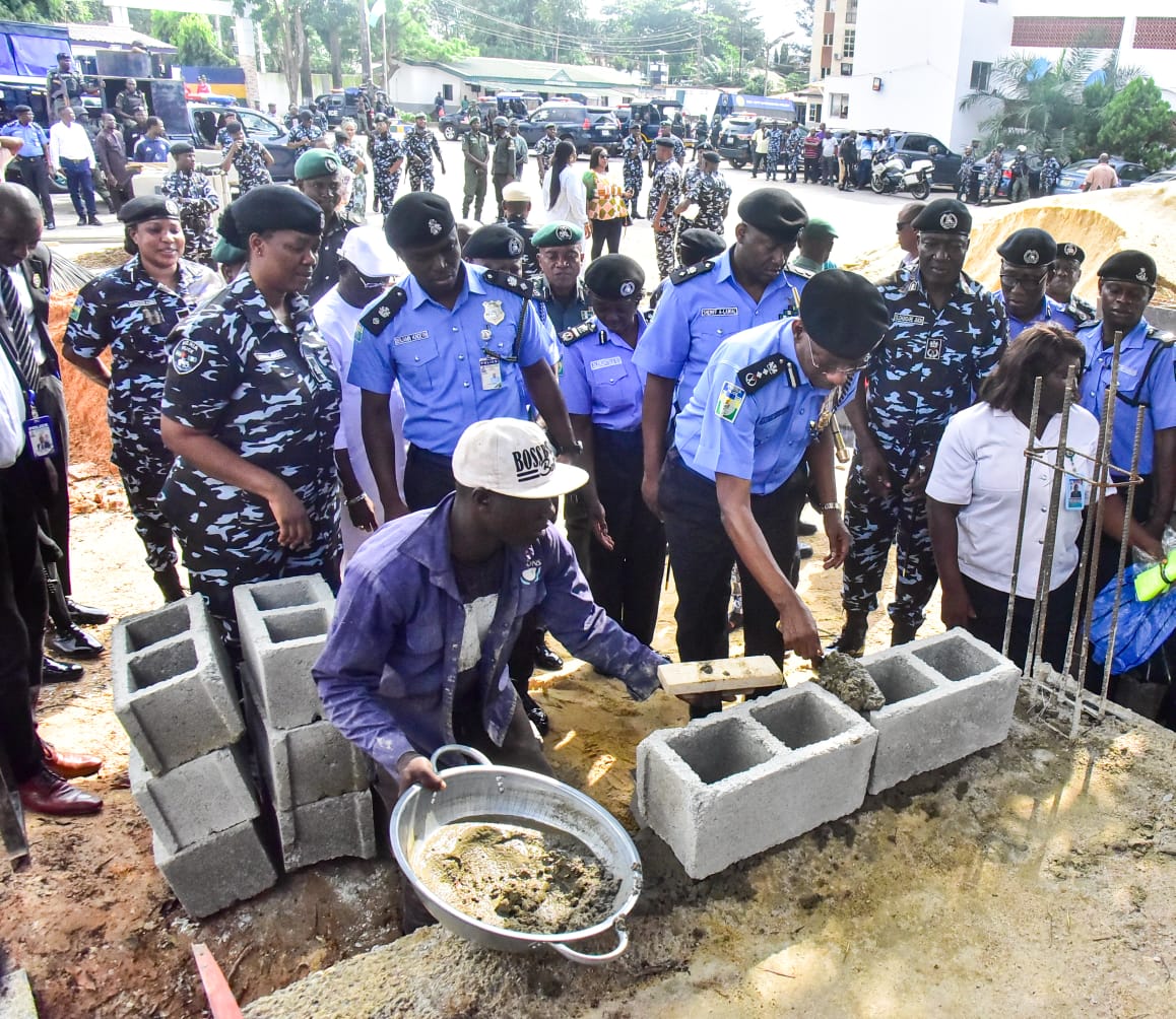 IGP Egbetokun Lays Foundation for New Conference Centre at Lagos Police Command
