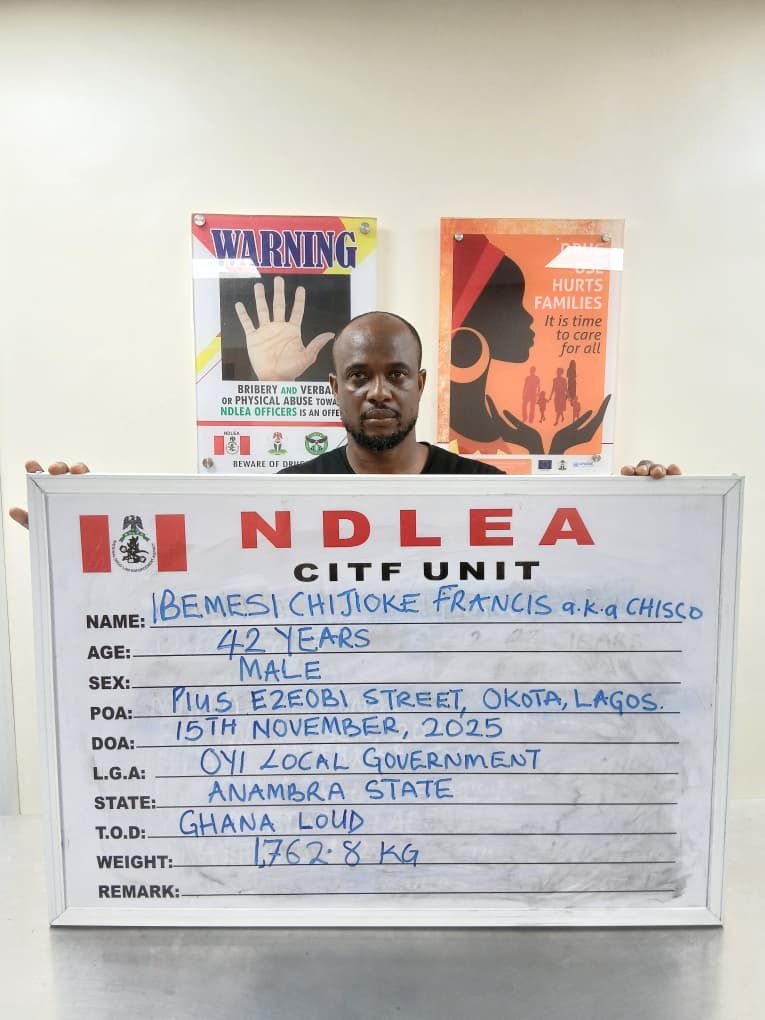 Massive NDLEA Sweep: Wanted Kingpin Arrested, 14,440kg Drugs Recovered 9 NDLEA Arrests Wanted Kingpin, Recovers 14,440kg Drugs in Nationwide Raids