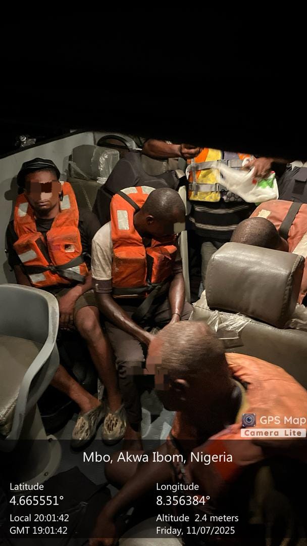 Nigerian Navy Rescues Ten Crew Members from Distressed Vessel off Calabar Waters 2 Nigerian Navy Rescues Ten Crew Members from Distressed Vessel off Calabar Waters