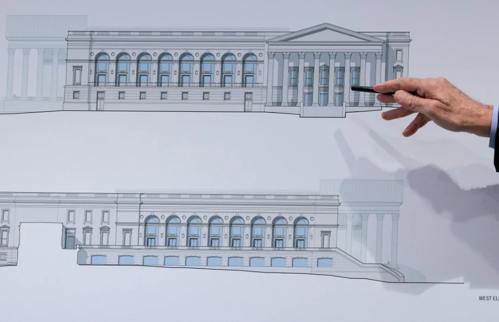 Trump Considers Adding Two-Storey Colonnade to White House