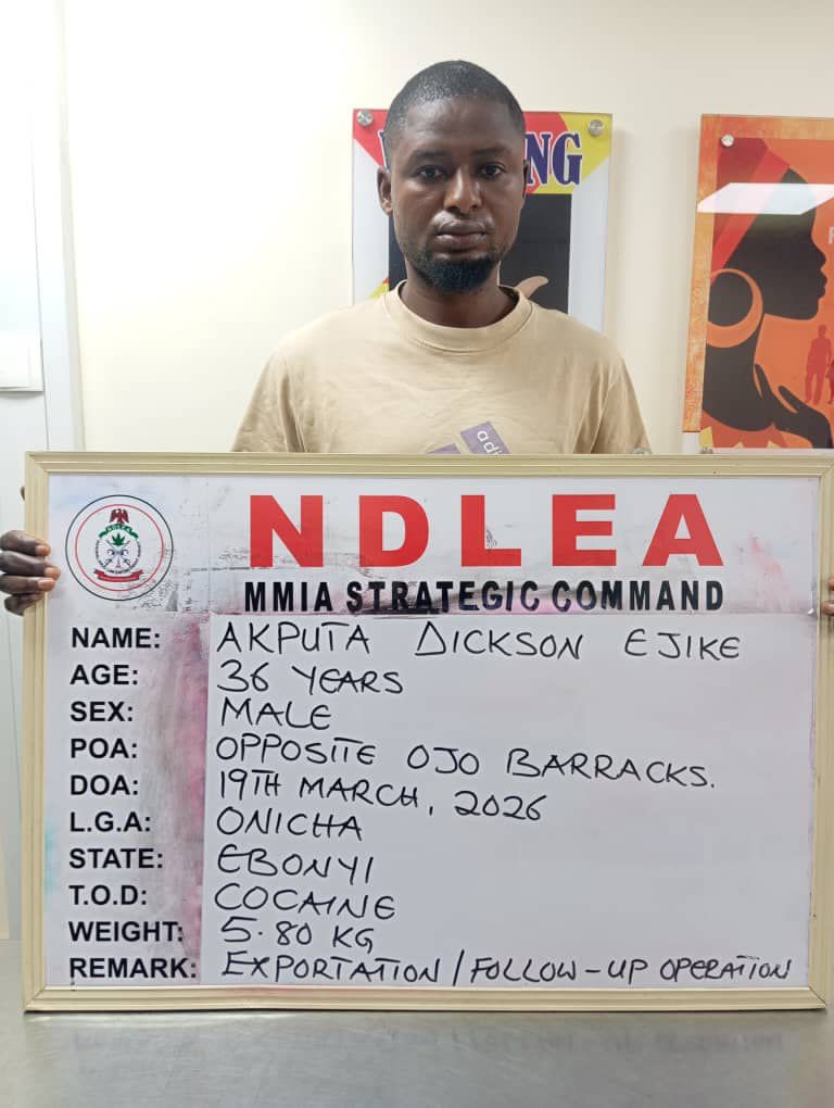 NDLEA Seizes Cocaine Hidden in Dry Fish Heads Bound for India
