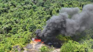 Nigerian Navy Destroys Illegal Crude Oil Storage Site in Rivers State Under 'Operation Delta Sentinel' 8 Operations Delta Sentinel 5