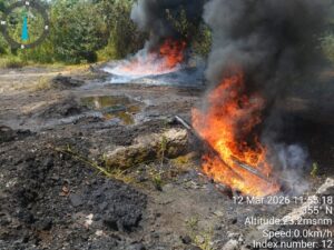 Nigerian Navy Destroys Illegal Crude Oil Storage Site in Rivers State Under 'Operation Delta Sentinel' 5 Operations Delta Sentinel 8