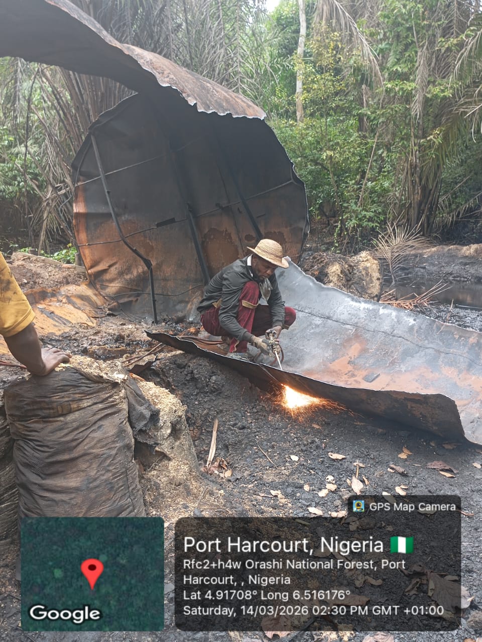 Operation Delta Sentinel: Nigerian Navy Destroys Reactivated Illegal Refinery in Rivers State