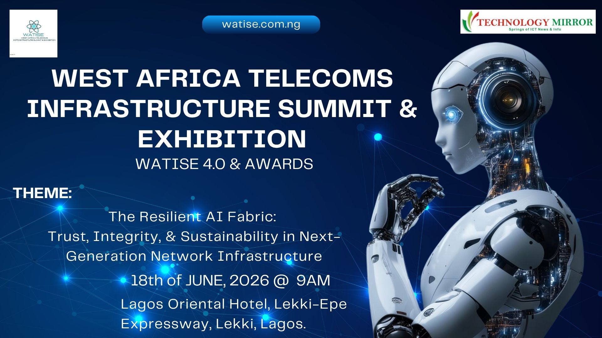 WATISE 4.0 to Spotlight AI Impact on Telecoms, Fintech, ERP, HR in Lagos
