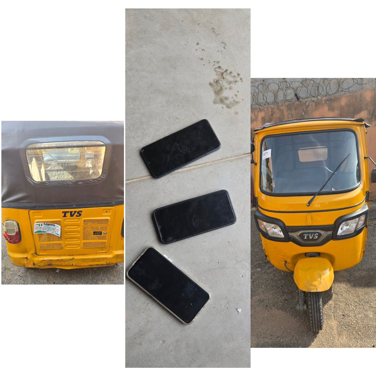 Two Suspected "One Chance" Robbers Arrested In Lagos, Tricycle Recovered