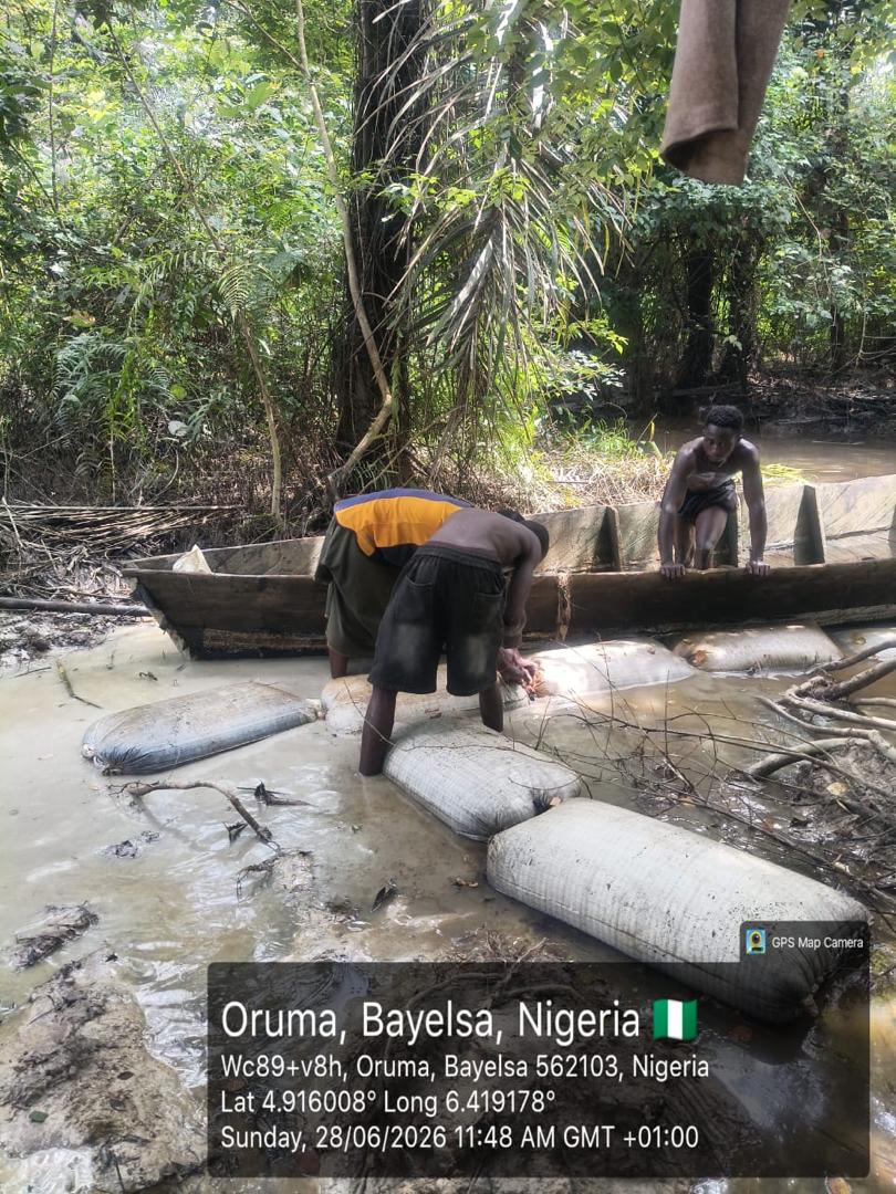 Nigerian Navy recovers 22,870 litres of illegally refined AGO in Rivers State