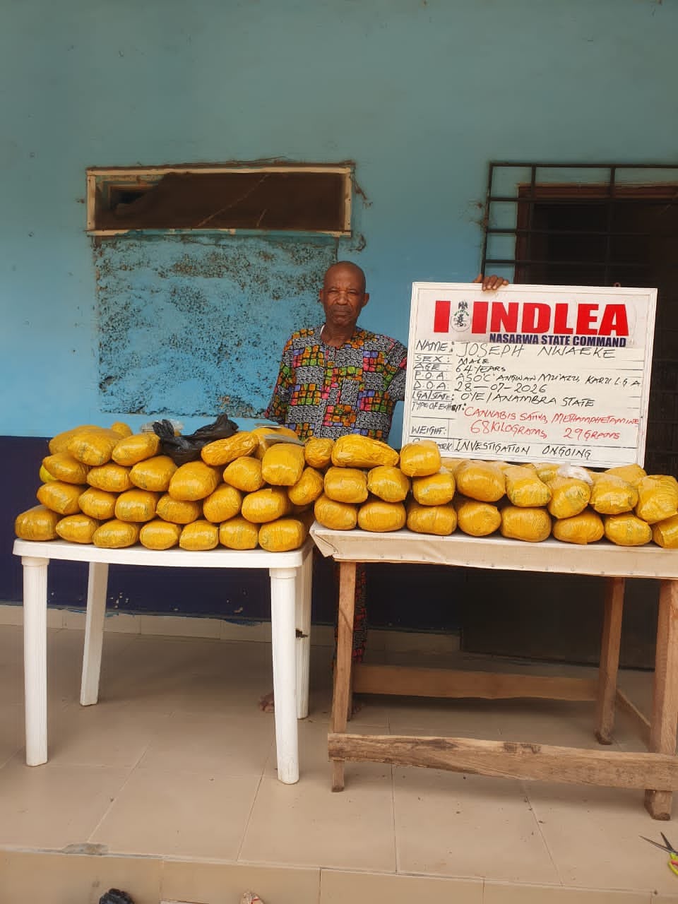 NDLEA Intercepts Cocaine Hidden in Mortar, Backpack Bound for China, Italy