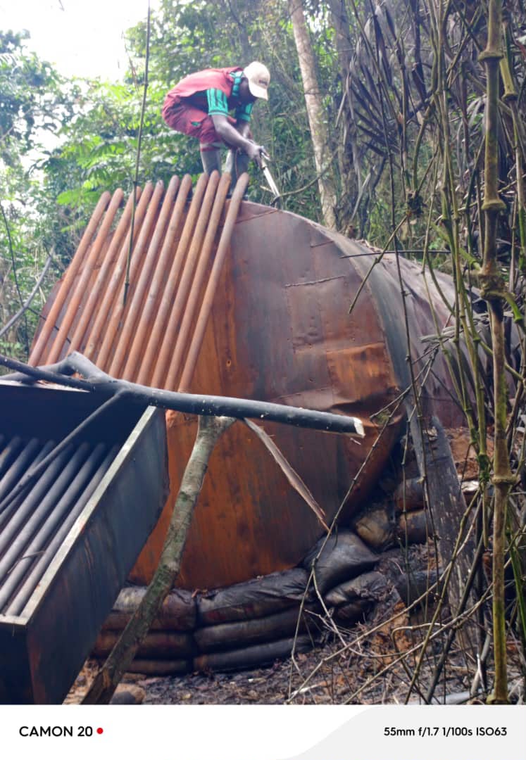 Nigerian Navy Foils Attempt to Reactivate Illegal Refining Site in Rivers, Recovers 350 Litres of AGO 2 WhatsApp Image 2026 09 08 at 16.45.09