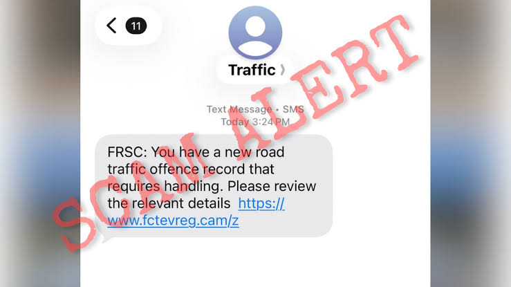 Fake FRSC Fine SMS Scam Leaves Nigerians Millions of Naira Poorer 3 traffic