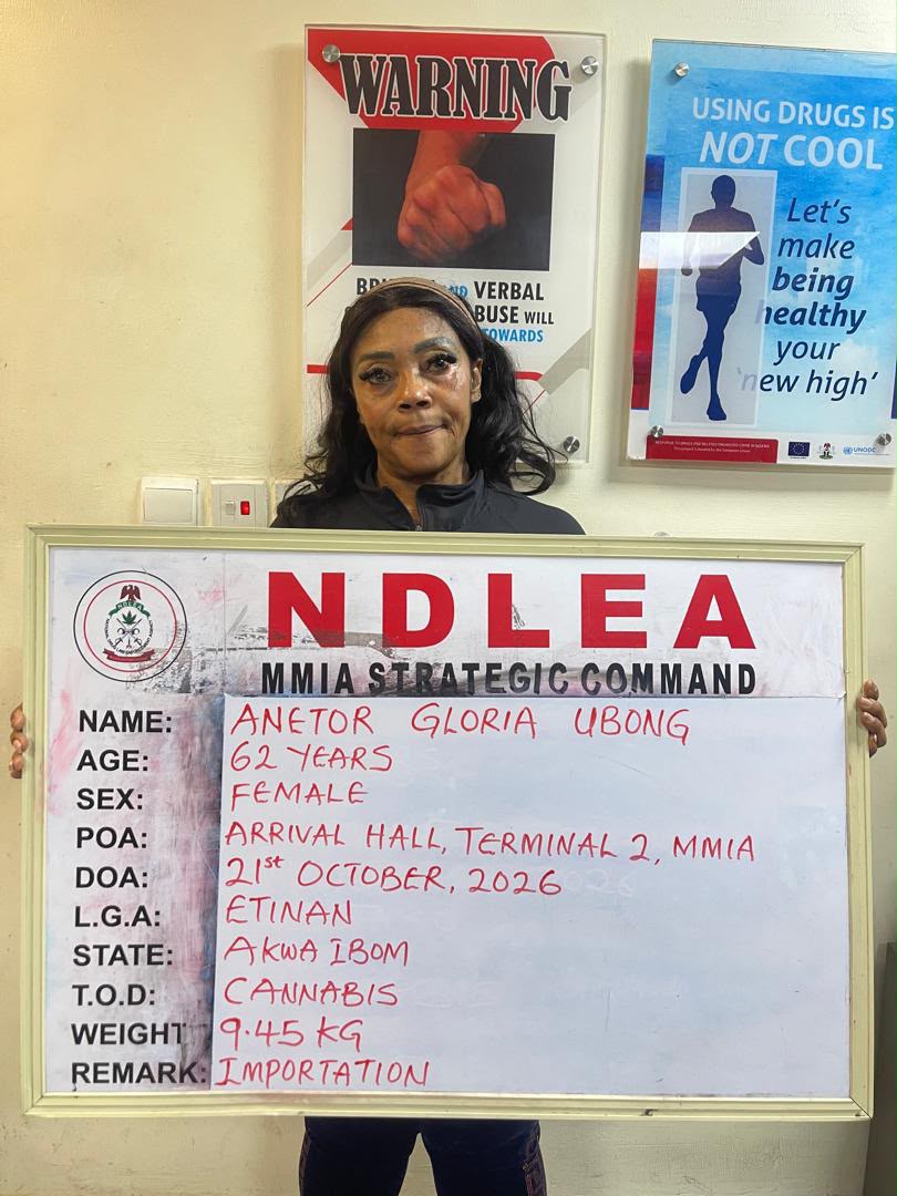 NDLEA Arrests South African Woman, US-Based Grandmother Over Drugs at Lagos Airport 4 IMG 20261025 WA0070
